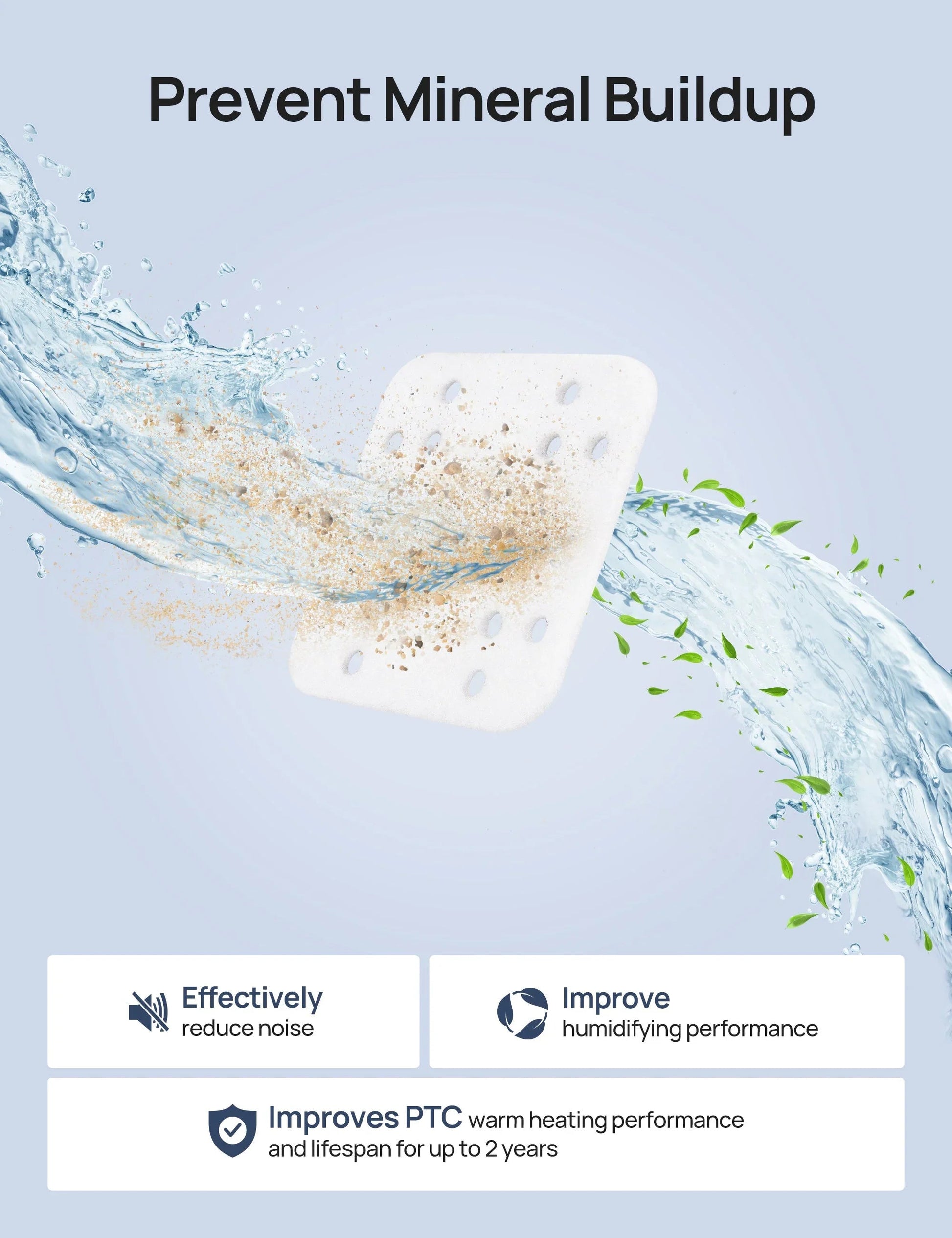 Mineral Absorption Pads for Humidifiers - 16-Pack - DREO